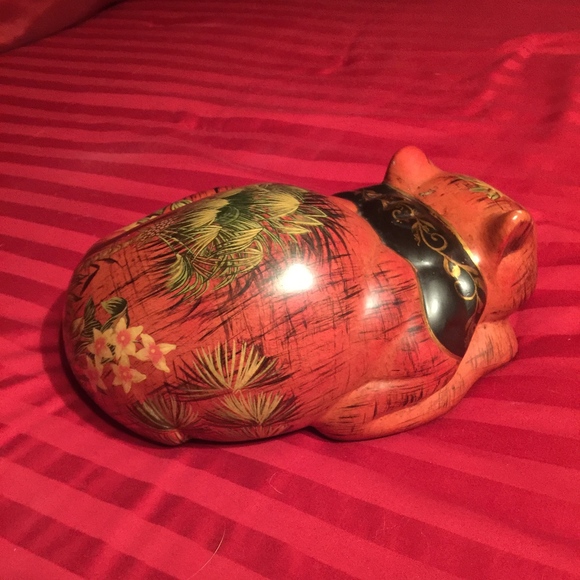 Vintage orange sleeping cat. - Picture 2 of 6